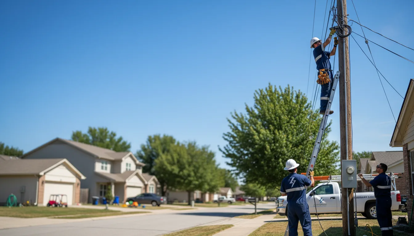 Residential electrician providing installation services in Woodstock, AL